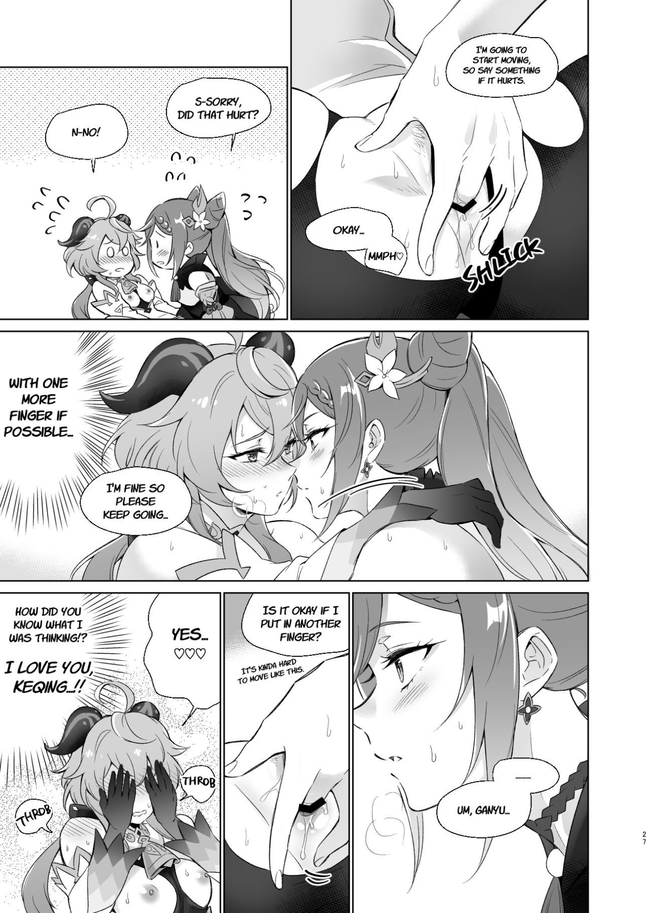 Hentai Manga Comic-Sleep With Me, Ganyu-Read-25